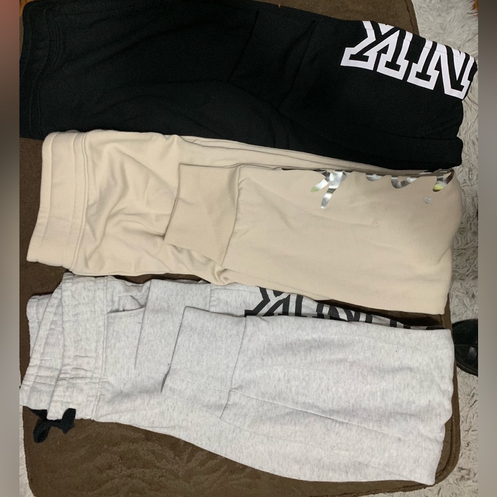 Pink joggers nwot size medium